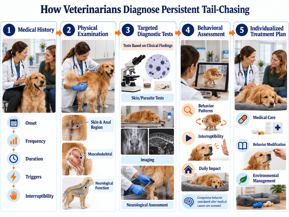 How Veterinarians Diagnose Persistent Tail-Chasing