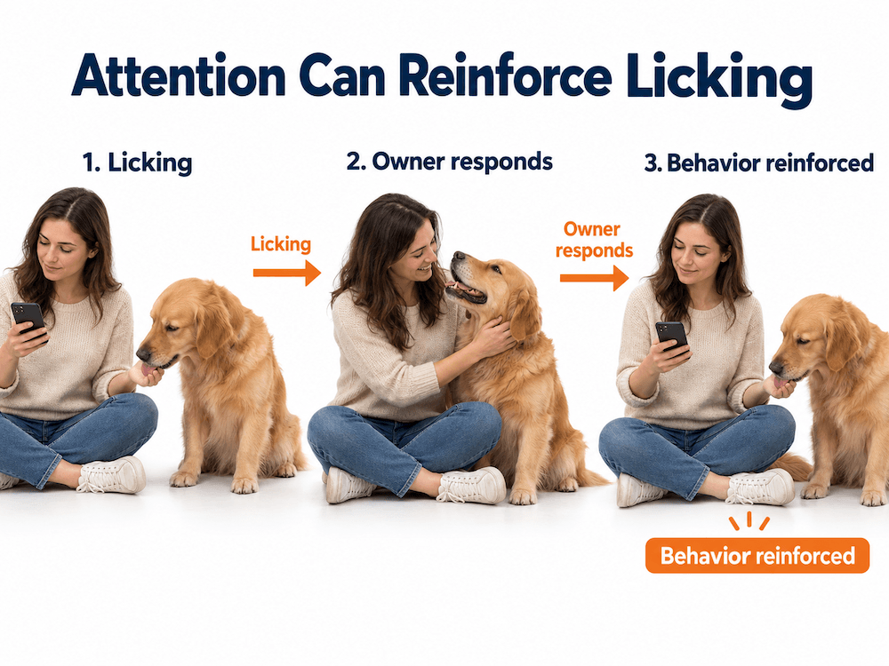 Licking Gets Your Attention