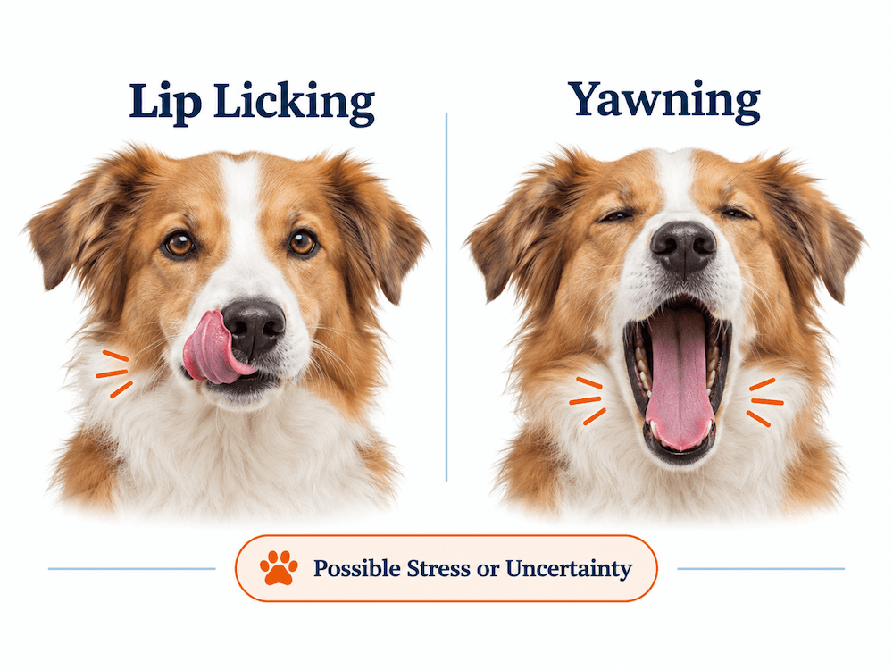 Licking Their Lips or Yawning