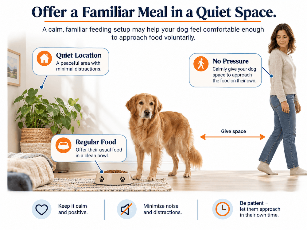 Offer a Familiar Meal in a Quiet Environment