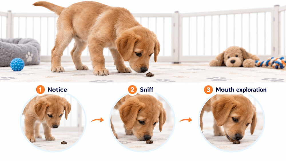 Puppy Curiosity and Exploration