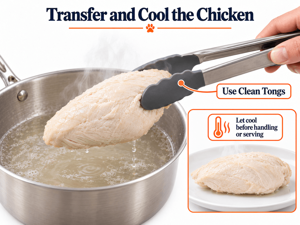 Remove the Chicken and Let It Cool