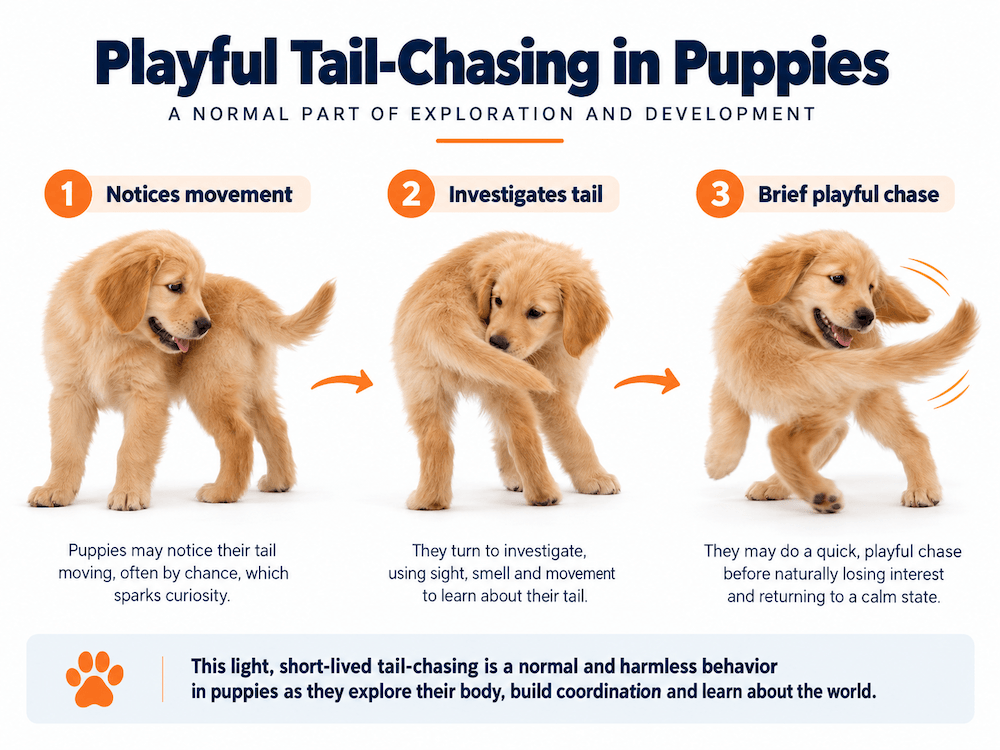Tail-chasing in puppies
