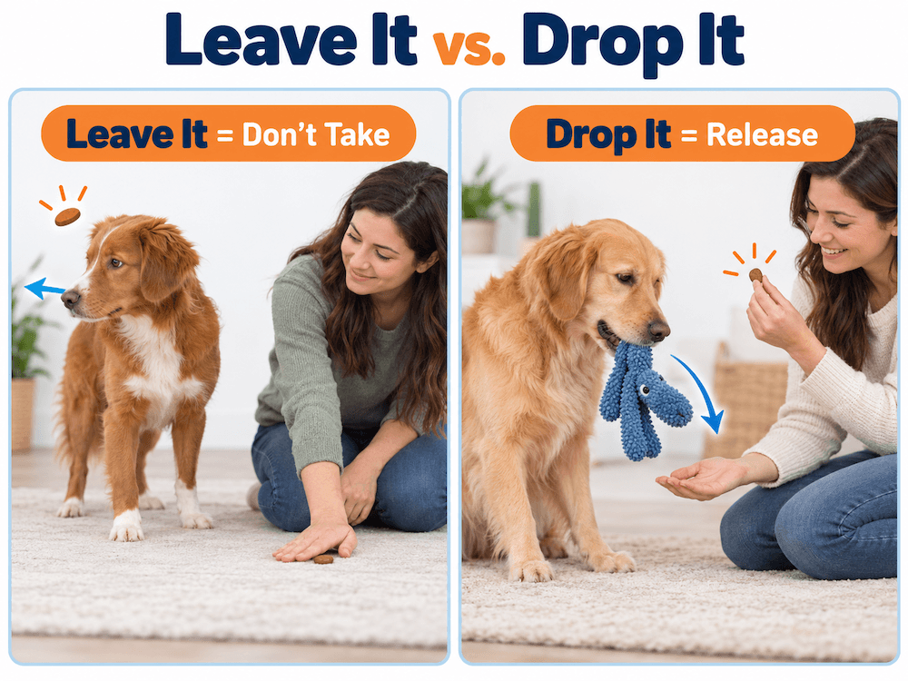 Teach _Leave It_ and _Drop It_