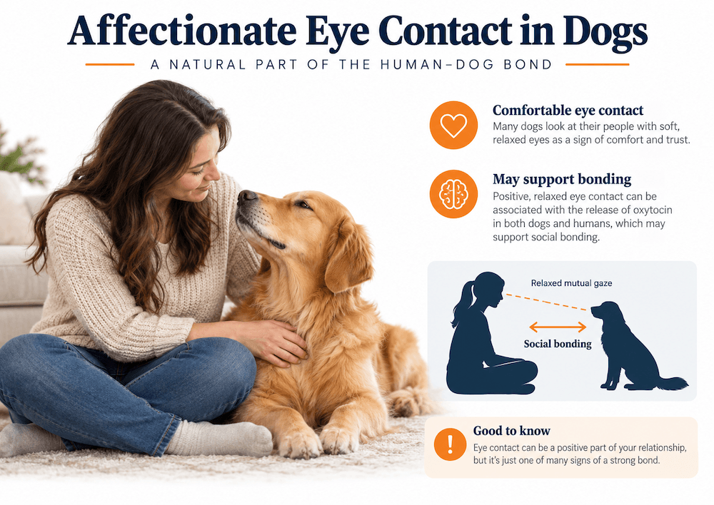 affectionate eye contact in dogs