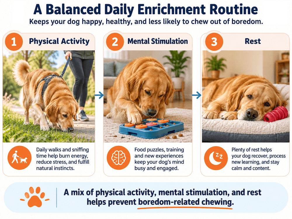 balanced daily enrichment routine