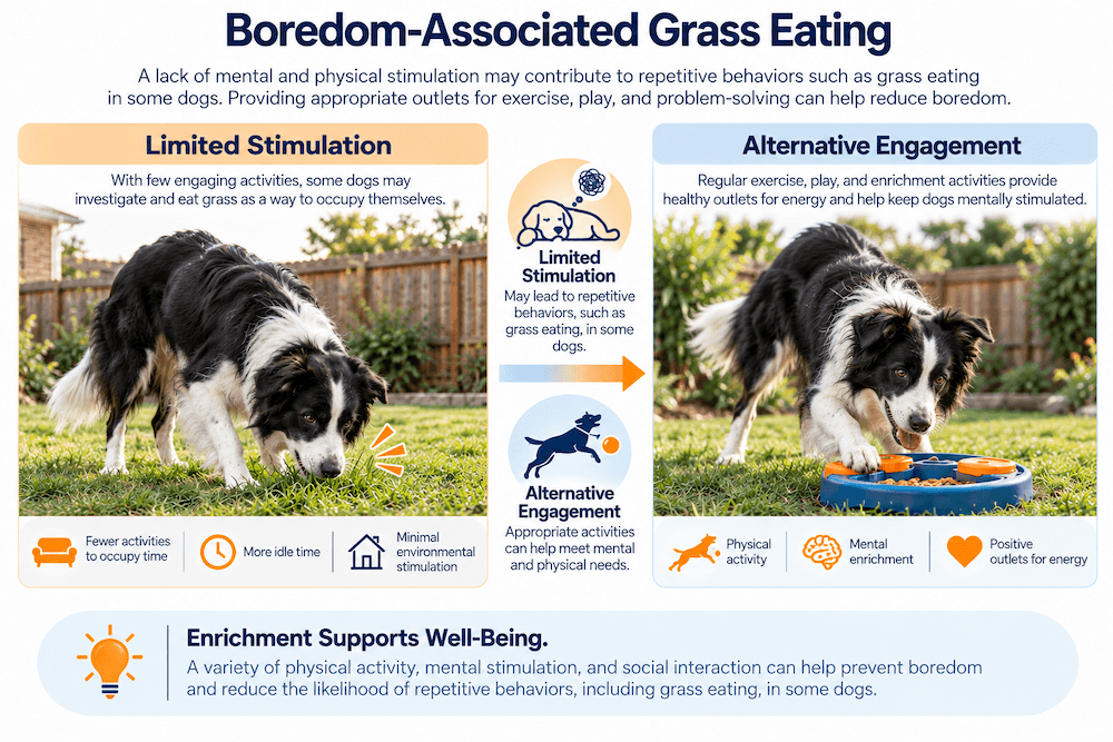 boredom associated grass eating