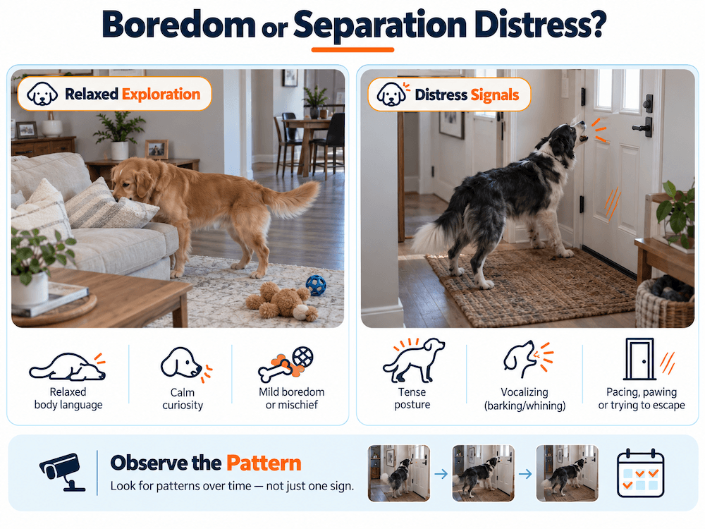 boredom or separation distress