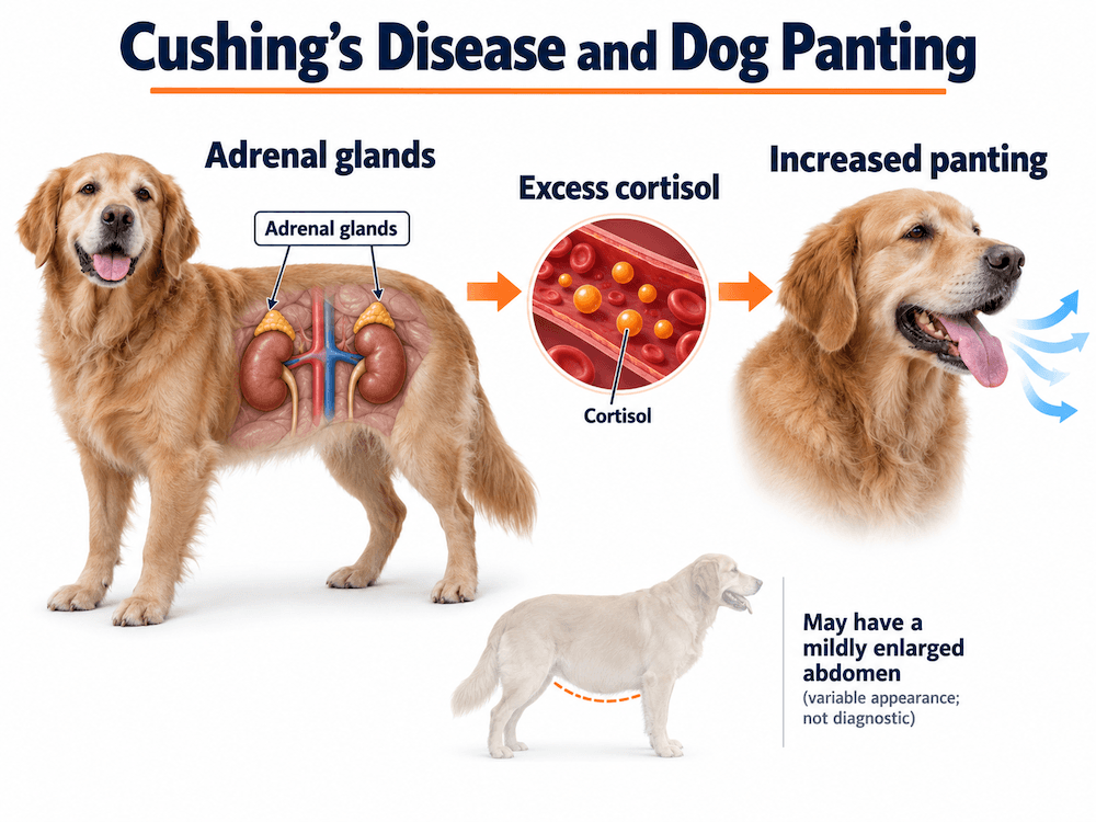 cushing disease and dog panting