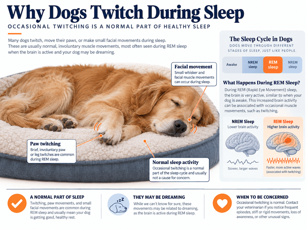dog twitching while asleep