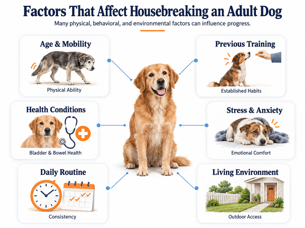 factors that affect housebreaking in adult dogs