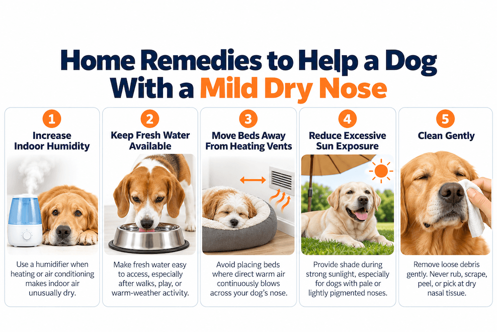 home remedies to help dogs with dry nose