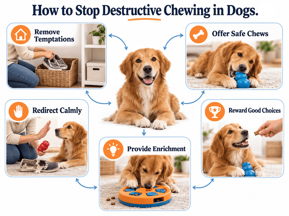 how to stop chewing in dogs