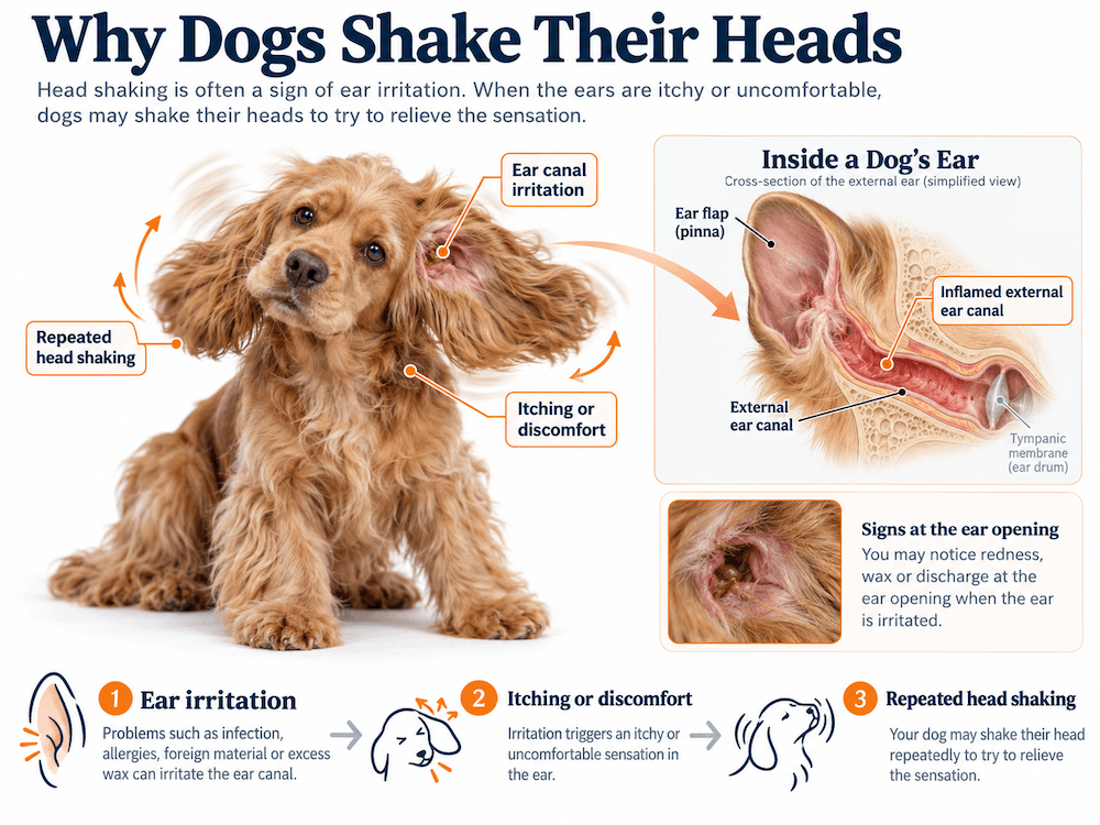 infection-related shaking in dogs