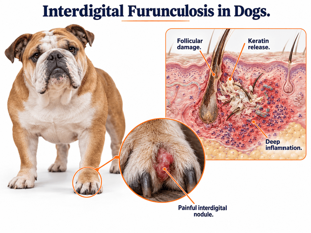 interdigital furunculosis in dogs