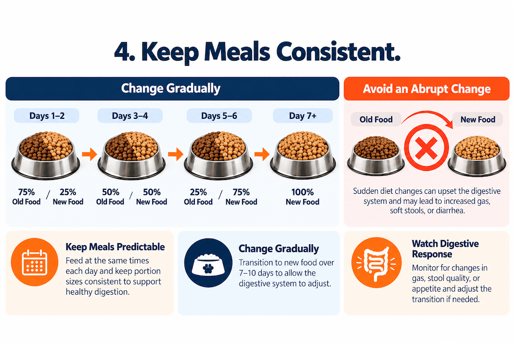keep meals consistent