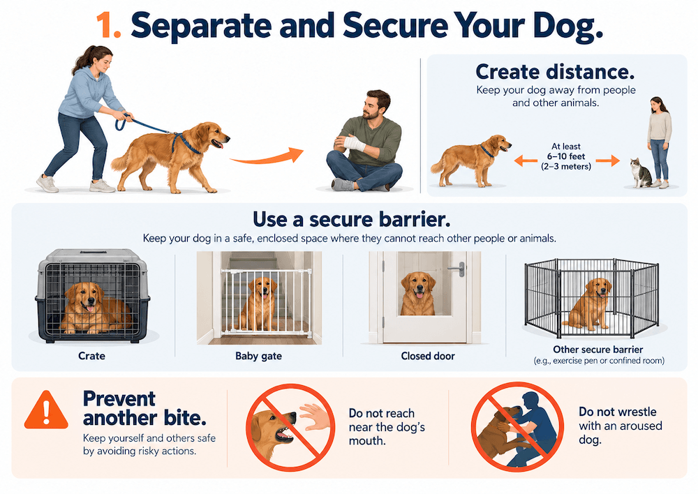 separate and secure your dog