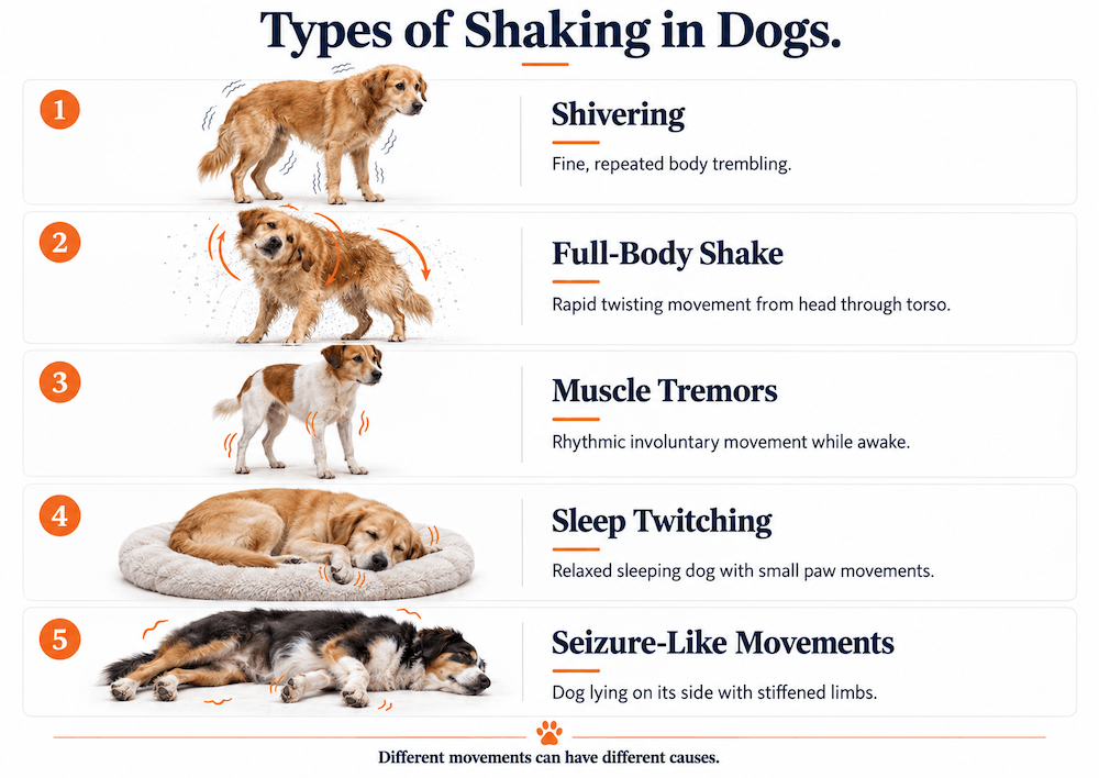 shaking in dogs