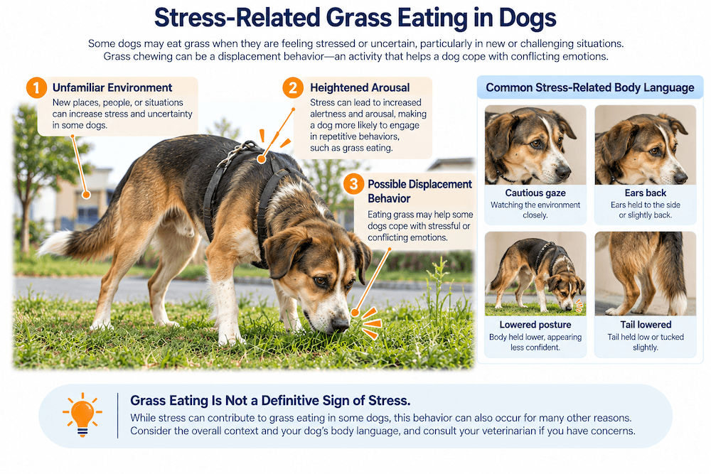stress-related grass eating