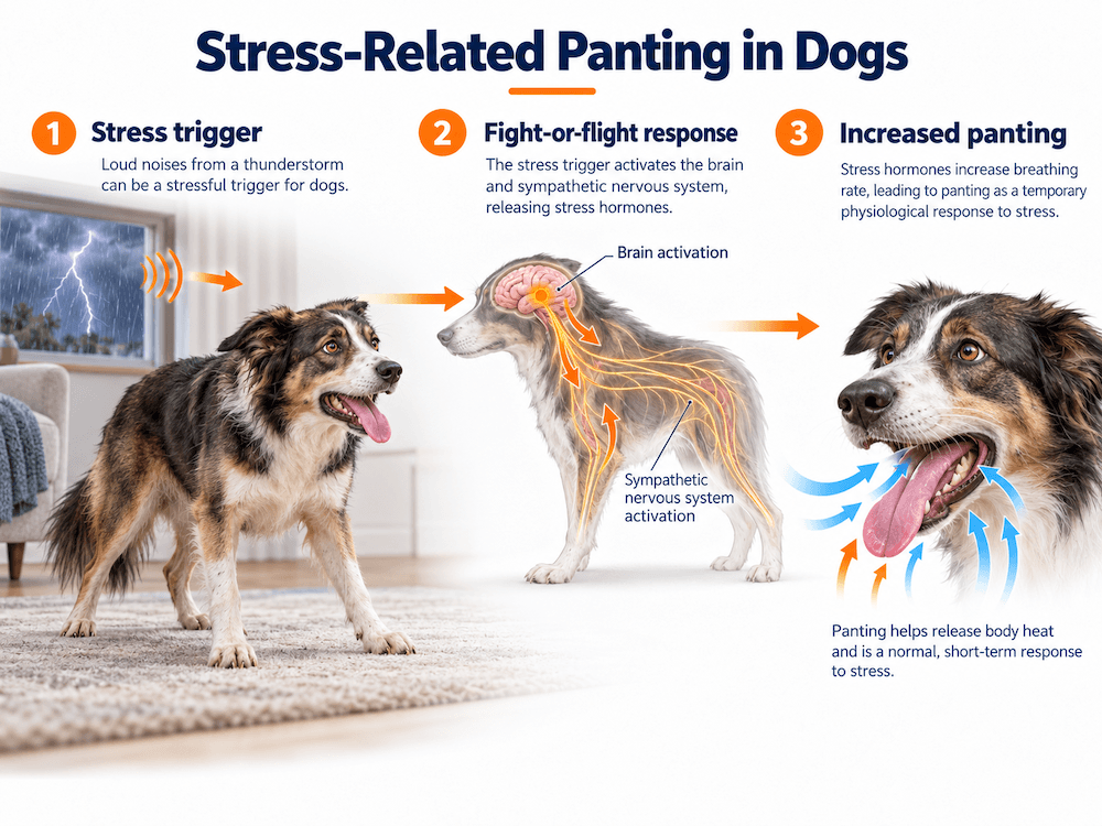 stress-related panting in dogs